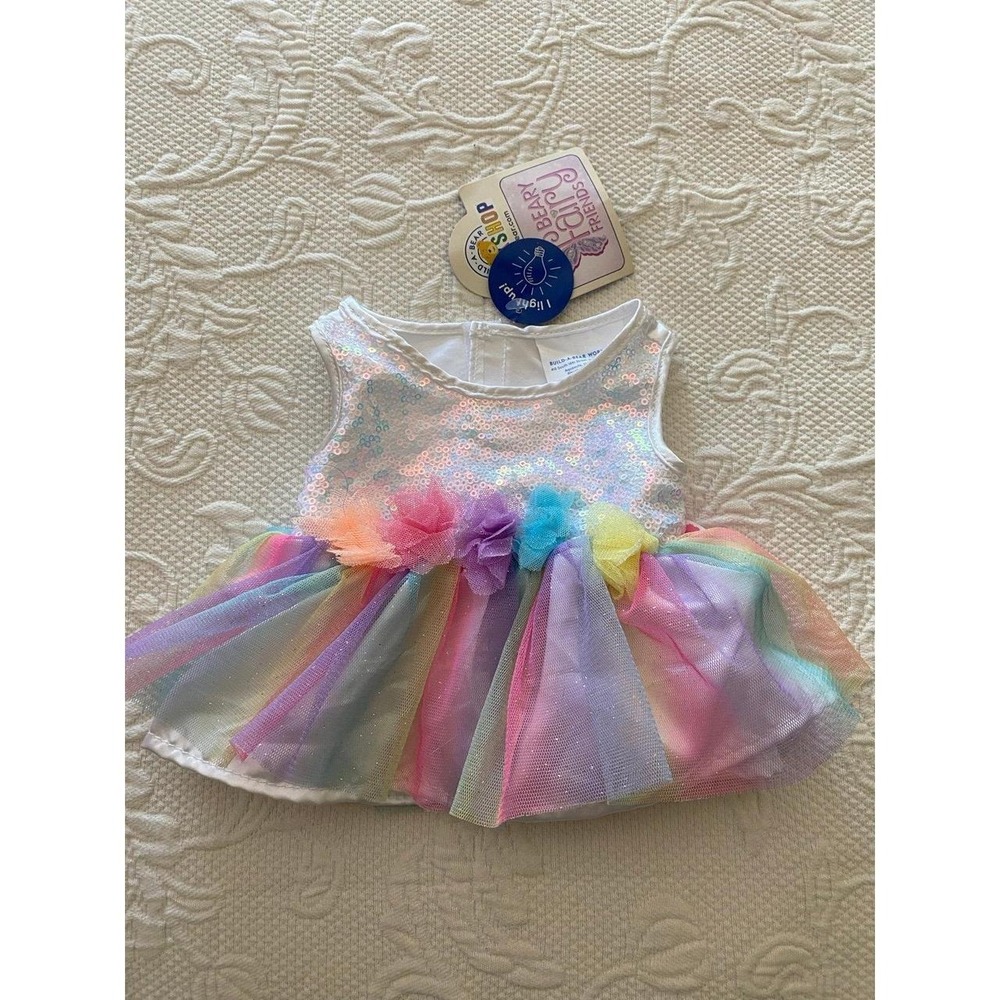 BAB Build A Bear Fairy Dress Lights Up Hand & Tush Tag